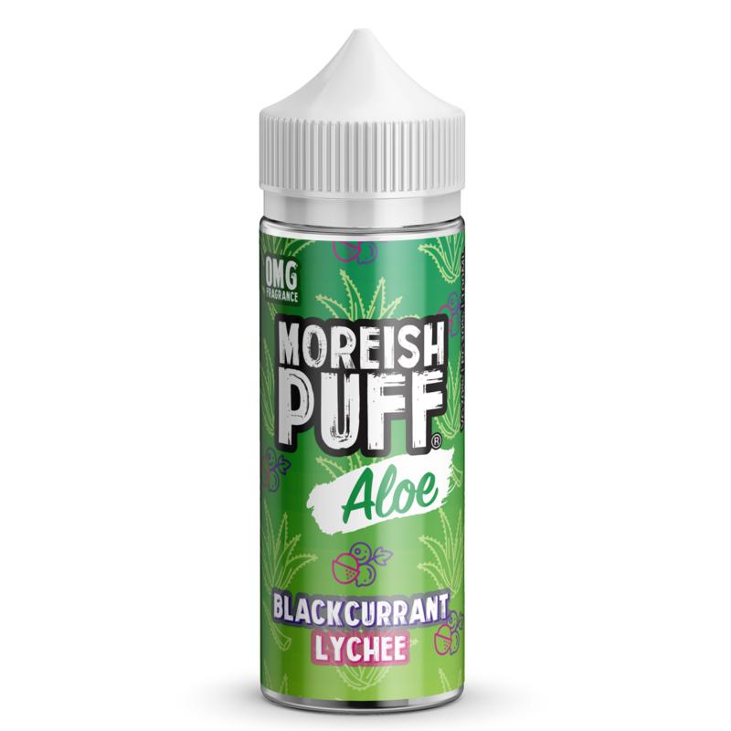 Moreish Puff Aloe Blackcurrant Lychee 0mg 100ml Sh...