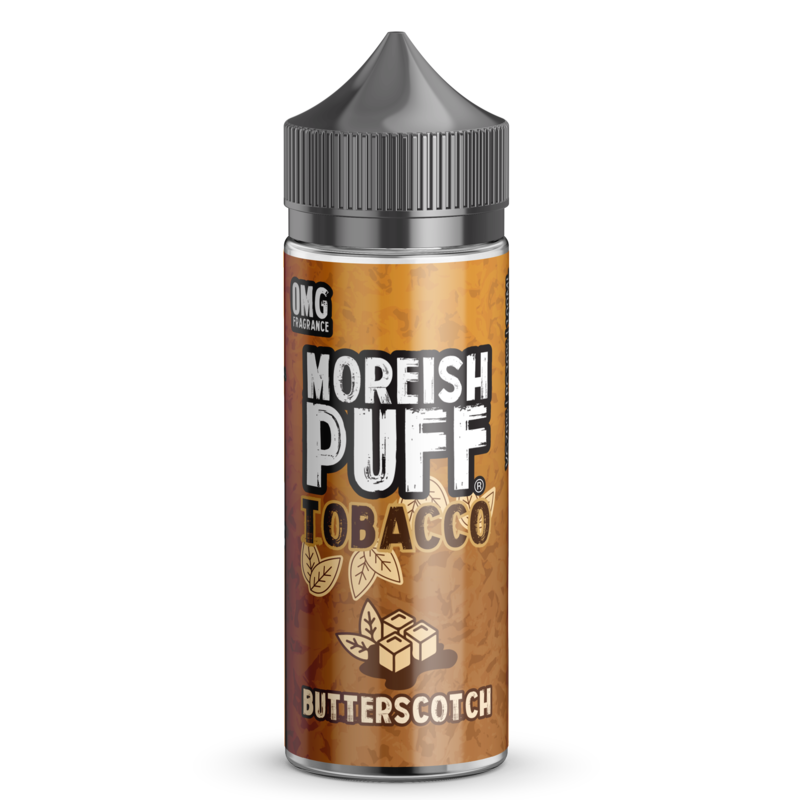 Moreish Puff Tobacco Butterscotch 0mg 100ml Short ...