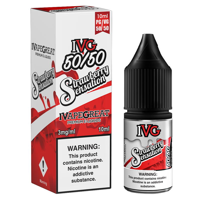 IVG 50:50: Strawberry Sensation E-Liquid - 10ml ( ...