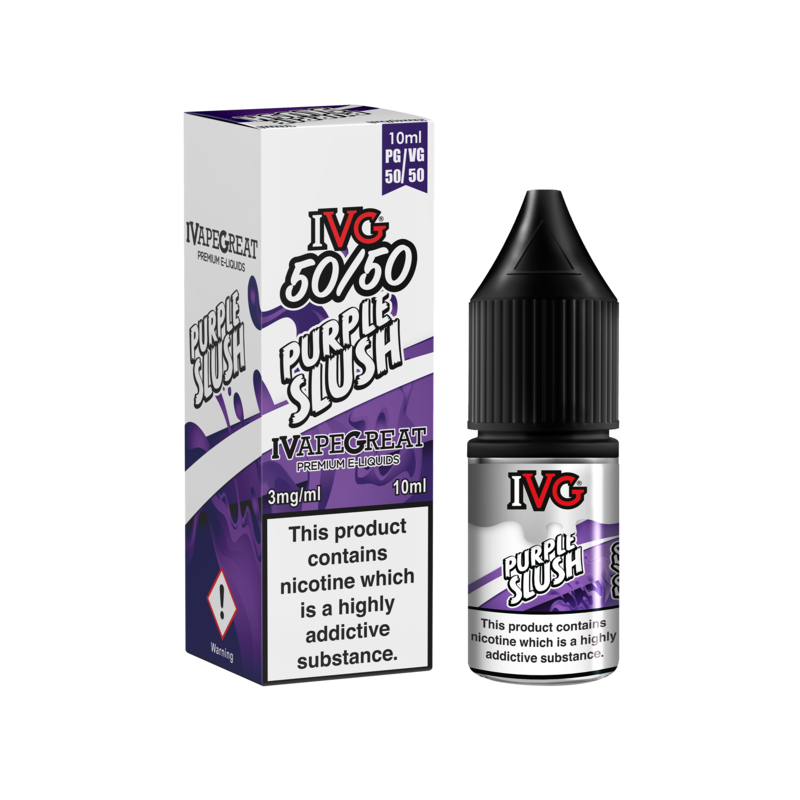 IVG 50:50: Purple Slush E-Liquid 10ml ( Dated 31.0...