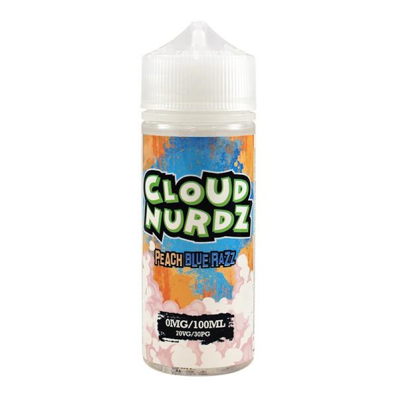 Cloud Nurdz Peach Blue Razz 100ml Short Fill