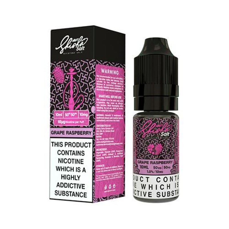 Nasty Juice Shisha Salt: Grape Raspberry E-Liquid ...