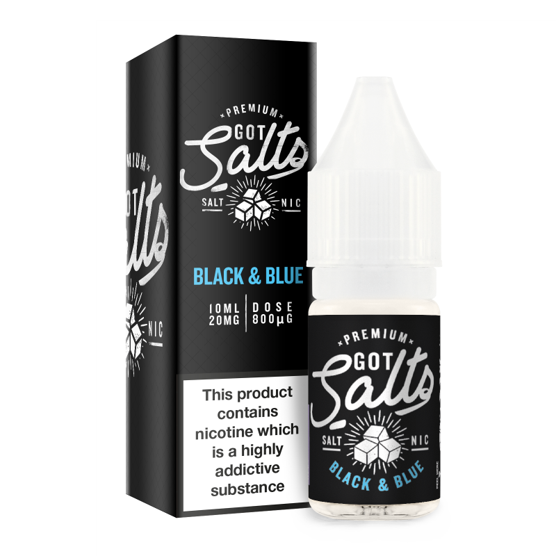 Got Salts: Black & Blue E-Liquid 10ml 10mg