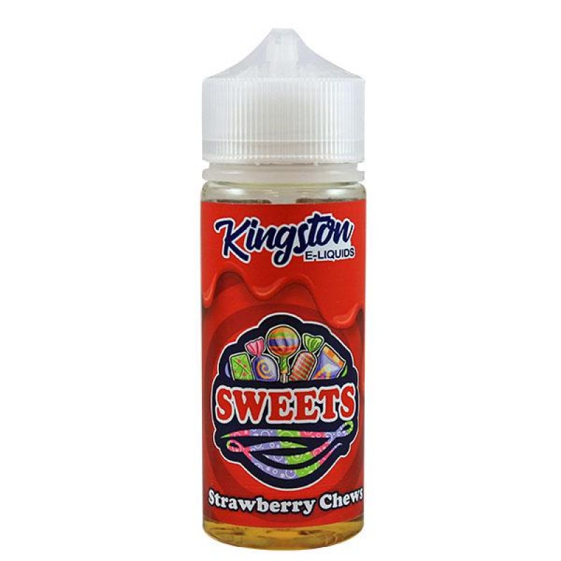 KIngston Strawberry Chews E-Liquid 100ml Short Fil...