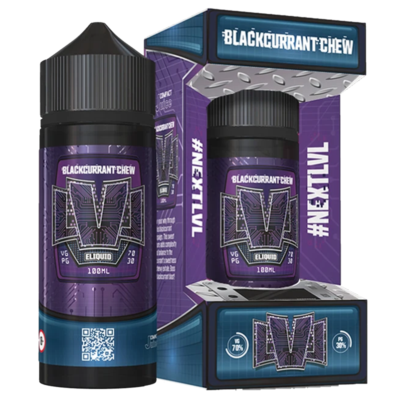 LVL Blackcurrant Chew E-Liquid 100ml Short Fill