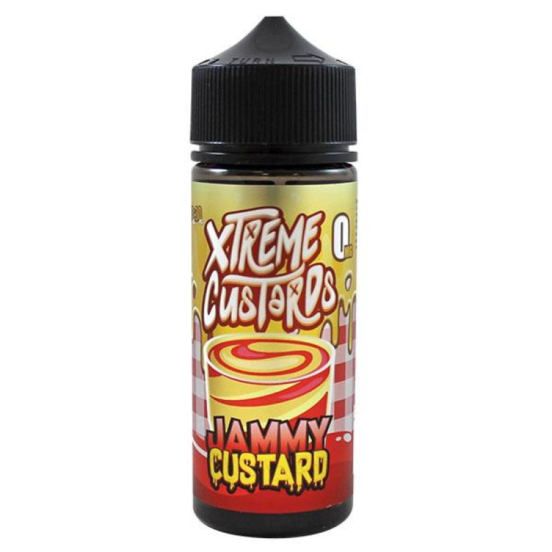 Xtreme Juice Jammy Custard E-Liquid 100ml Short Fi...