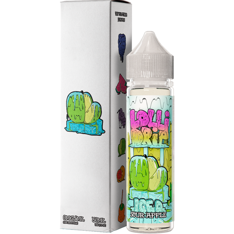 My Vapery Sour Apple Iced E-Liquid by Lollidrip 50...