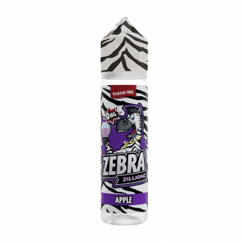 Zebra Juice Zillionz: Apple 50ml Short Fill