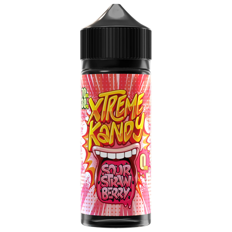 Xtreme Kandy Sour Strawberry 0mg 100ml Short Fill ...