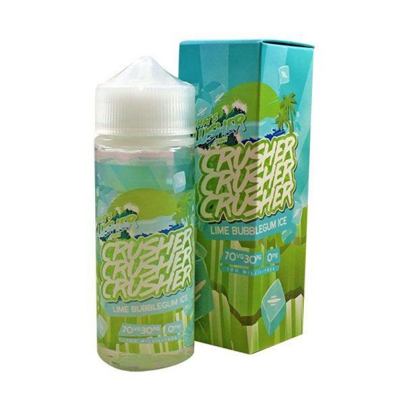 Crusher Bubblelime Ice E-Liquid 100ml Short Fill