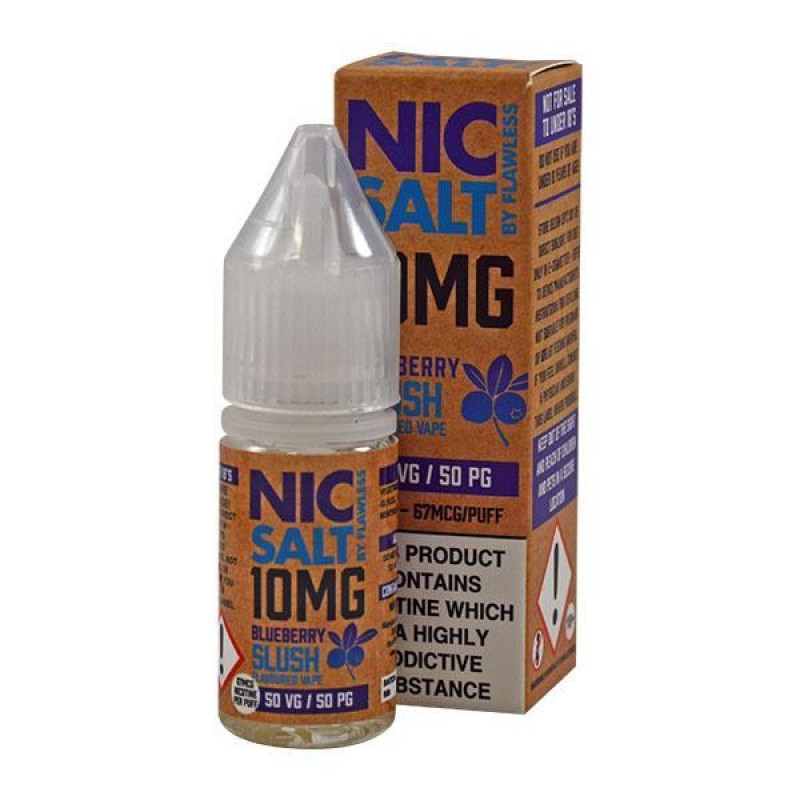 Flawless Blueberry Slush 10mg 10ml Nic Salt E-Liqu...