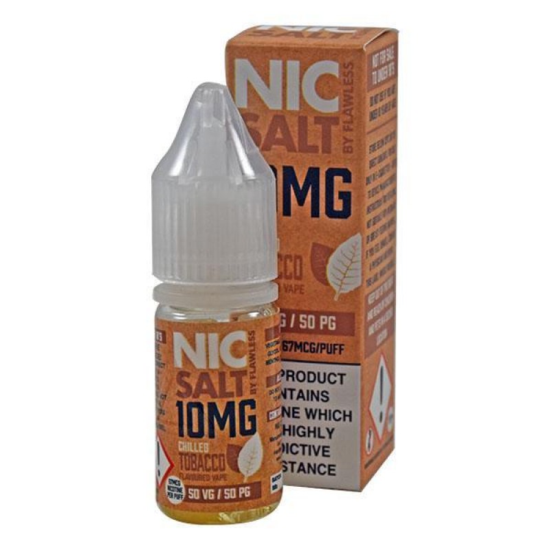 Flawless Chilled Tobacco 10mg 10ml Nic Salt E-Liqu...