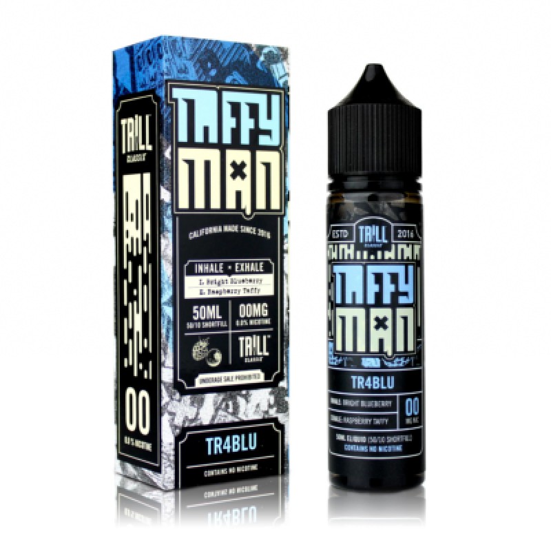 Taffy Man TR4BLU 0mg 50ml Short Fill E-Liquid