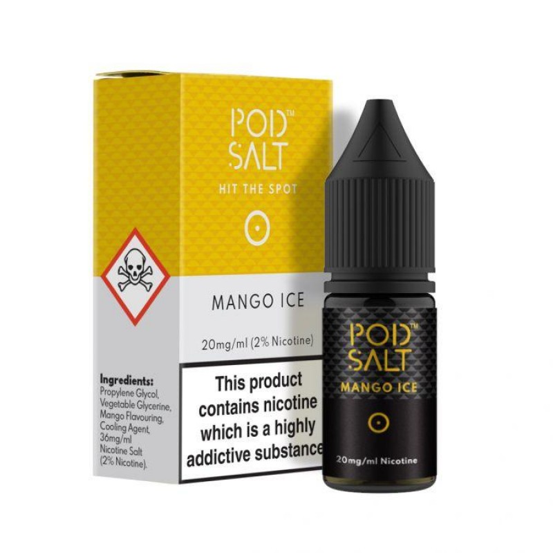 My Vapery Pod Salt Mango Ice E-liquid Nic Salt 10m...