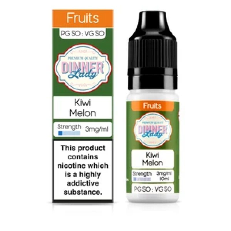 Dinner Lady Fruits 50/50: Kiwi Melon 10ml E-Liquid