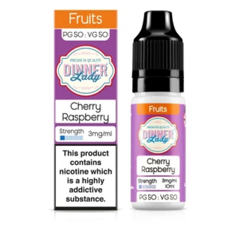 Dinner Lady Fruits 50/50: Cherry Raspberry 10ml E-...