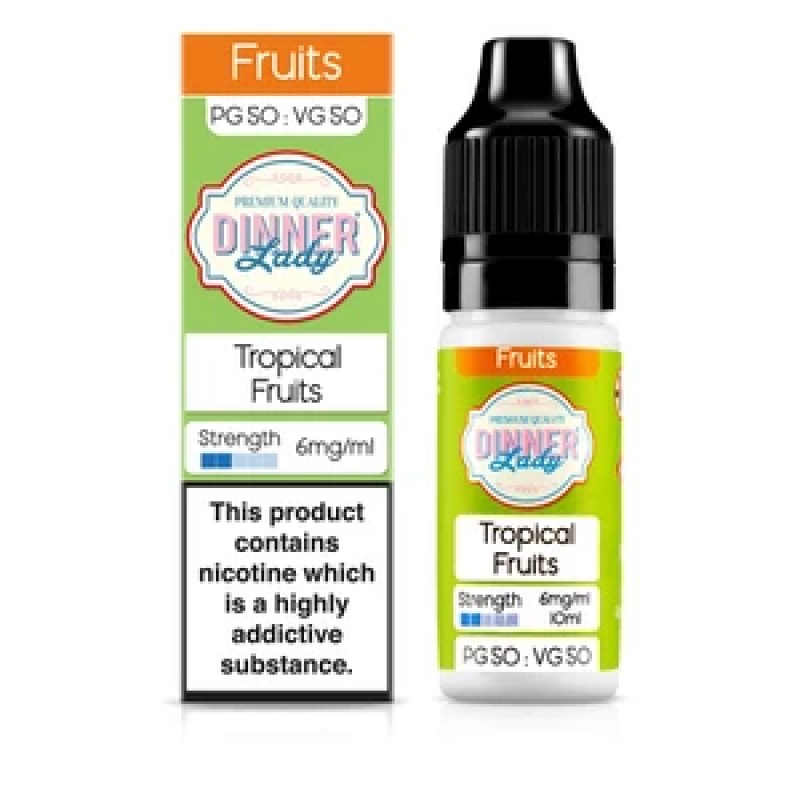 Dinner Lady Fruits 50/50: Tropical Fruits 10ml E-L...