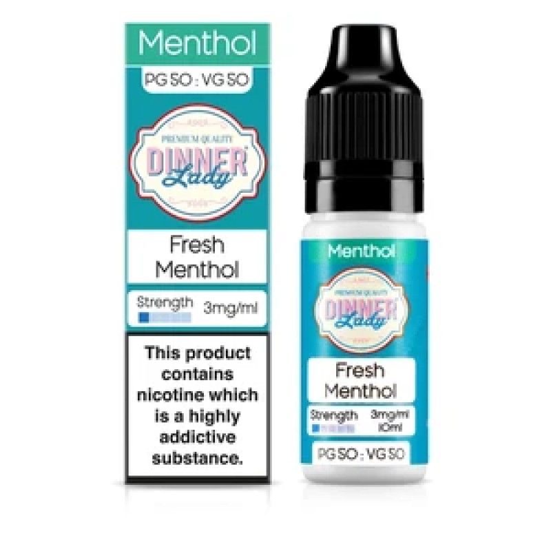 Dinner Lady Menthol 50/50: Fresh Menthol 10ml E-Li...