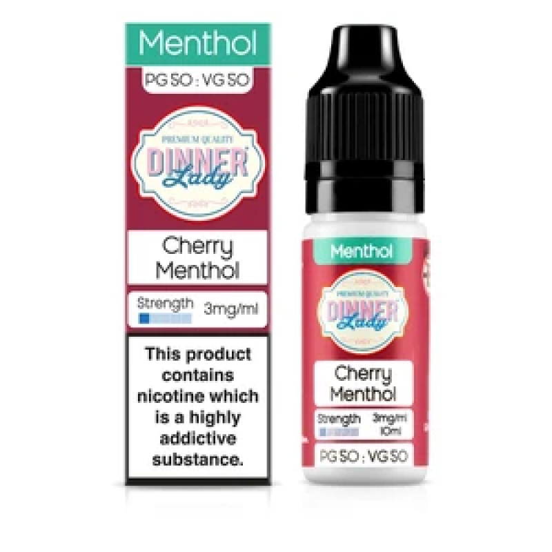 Dinner Lady Menthol 50/50: Cherry Menthol 10ml E-L...