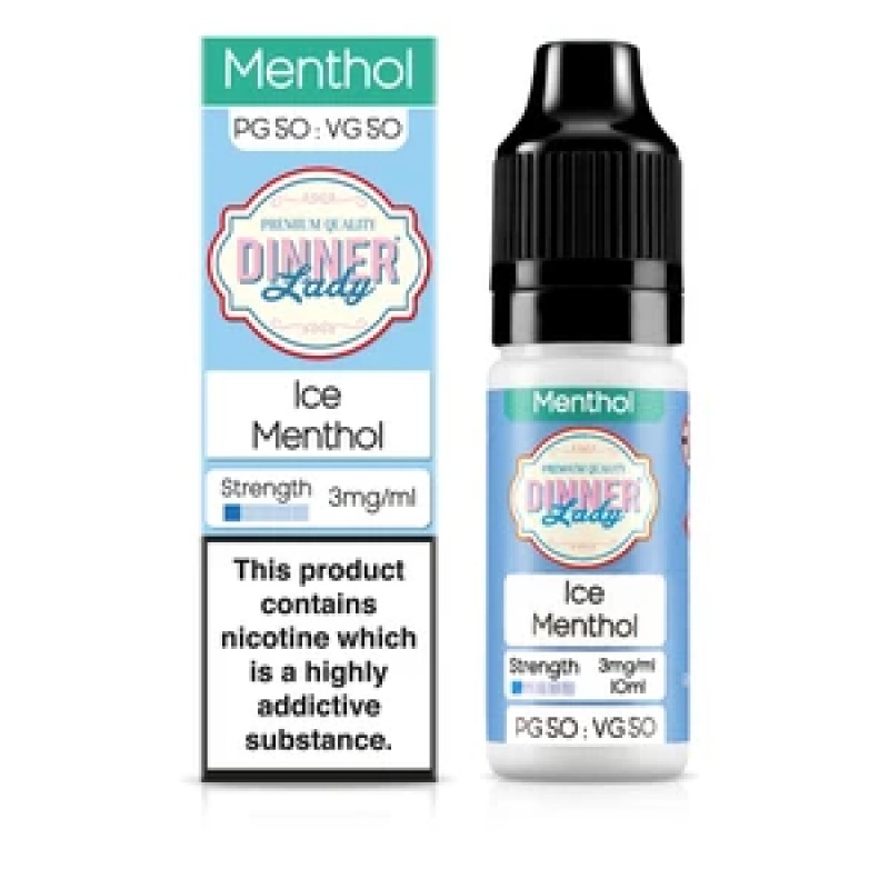 Dinner Lady Menthol 50/50: Mint Ice 10ml E-Liquid