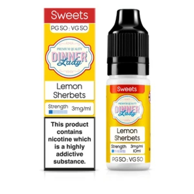 Dinner Lady Sweets 50/50: Lemon Sherbets 10ml E-Li...