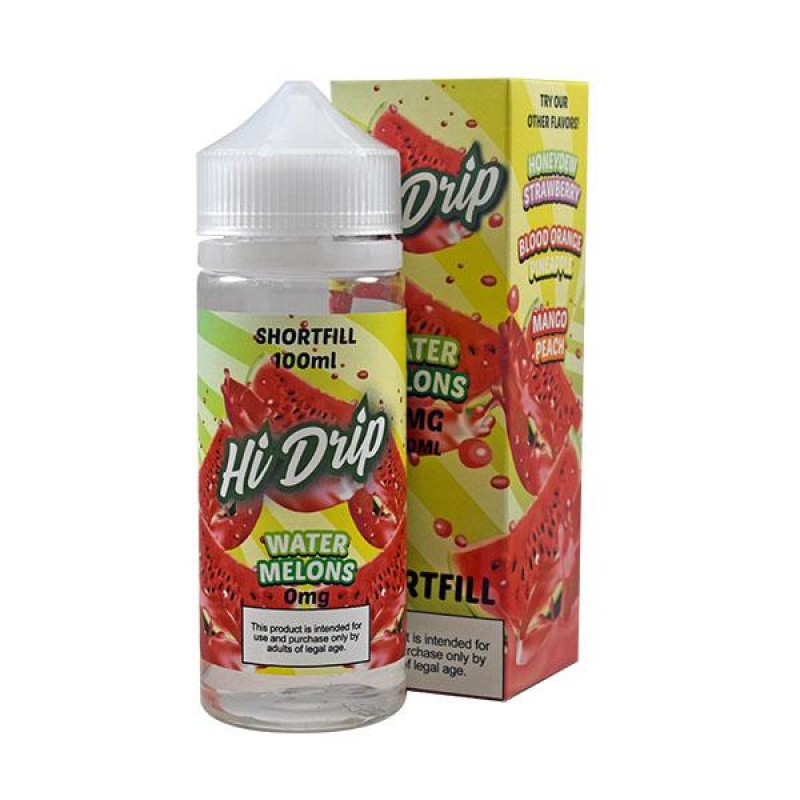 Hi Drip Water Melons 0mg 100ml Short Fill E-Liquid