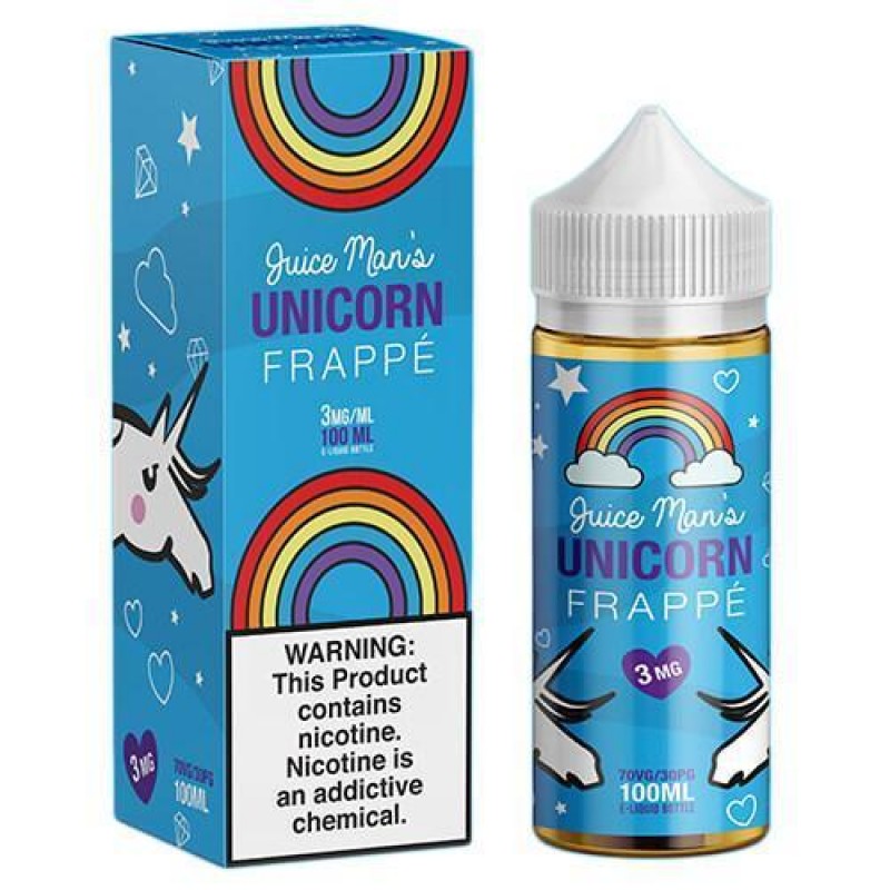 Juice Man Unicorn Frappe 0mg 80ml Short Fill E-Liq...