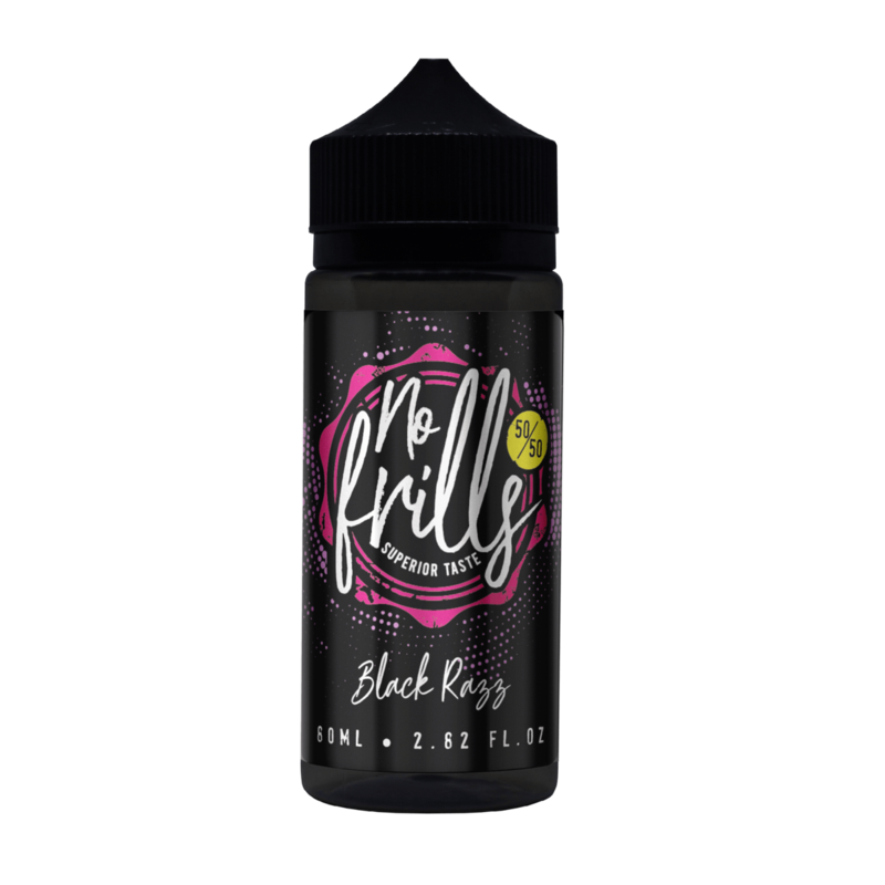 No Frills Black Razz E-liquid 80ml Short Fill