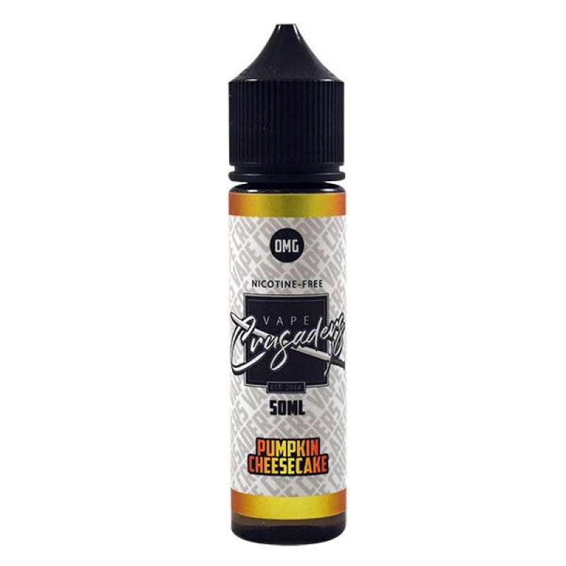 Vape Crusaders Pumpkin Cheesecake 0mg 50ml Short F...