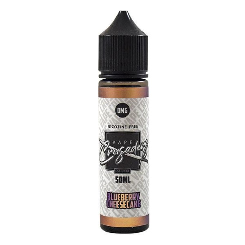 Vape Crusaders Blueberry Cheesecake 0mg 50ml Short...