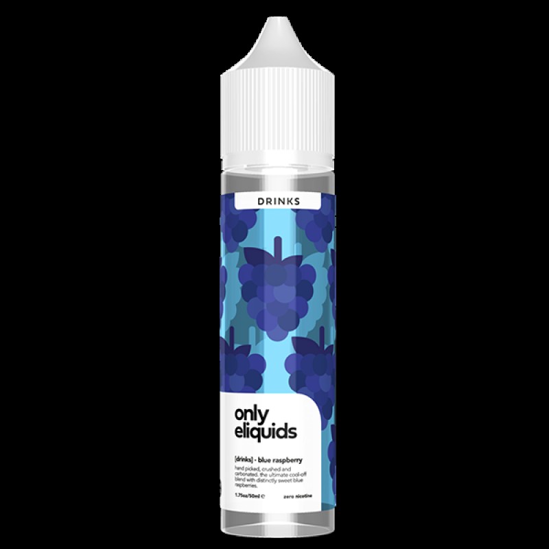 Only E-Liquids Drinks: Blue Raspberry 0mg 50ml Sho...