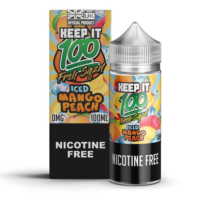 Keep It 100 Iced Mango Peach 0mg 100ml Short Fill ...