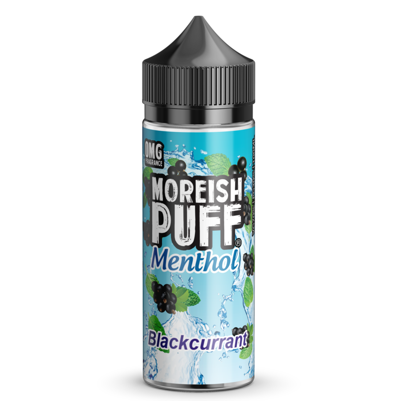 Moreish Puff Menthol Blackcurrant 0mg 100ml Short ...