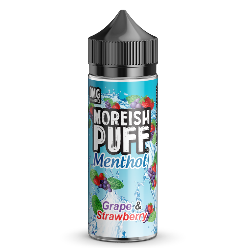 Moreish Puff Menthol Grape & Strawberry 0mg 10...