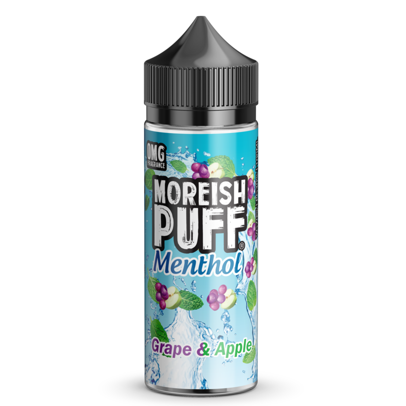 Moreish Puff Menthol Grape & Apple 0mg 100ml S...