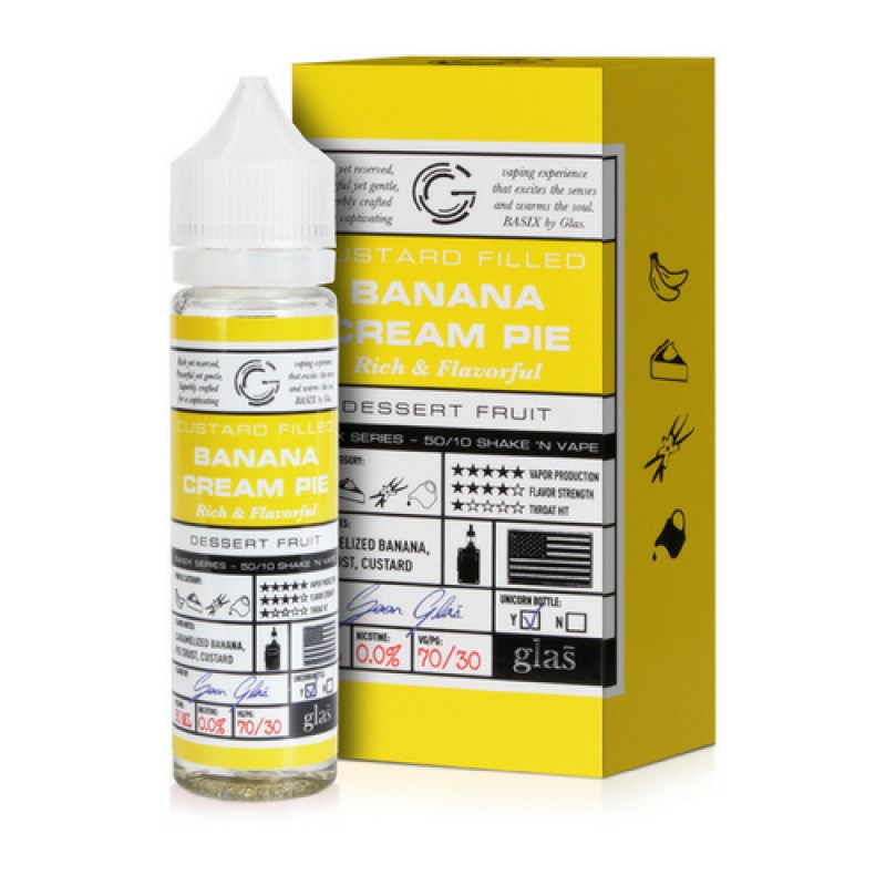 Glas Banana Cream Pie E-liquid 50ml Short Fill