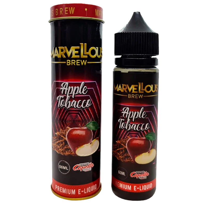 Marvellous Brew Apple Tobacco 0mg 50ml Short Fill ...