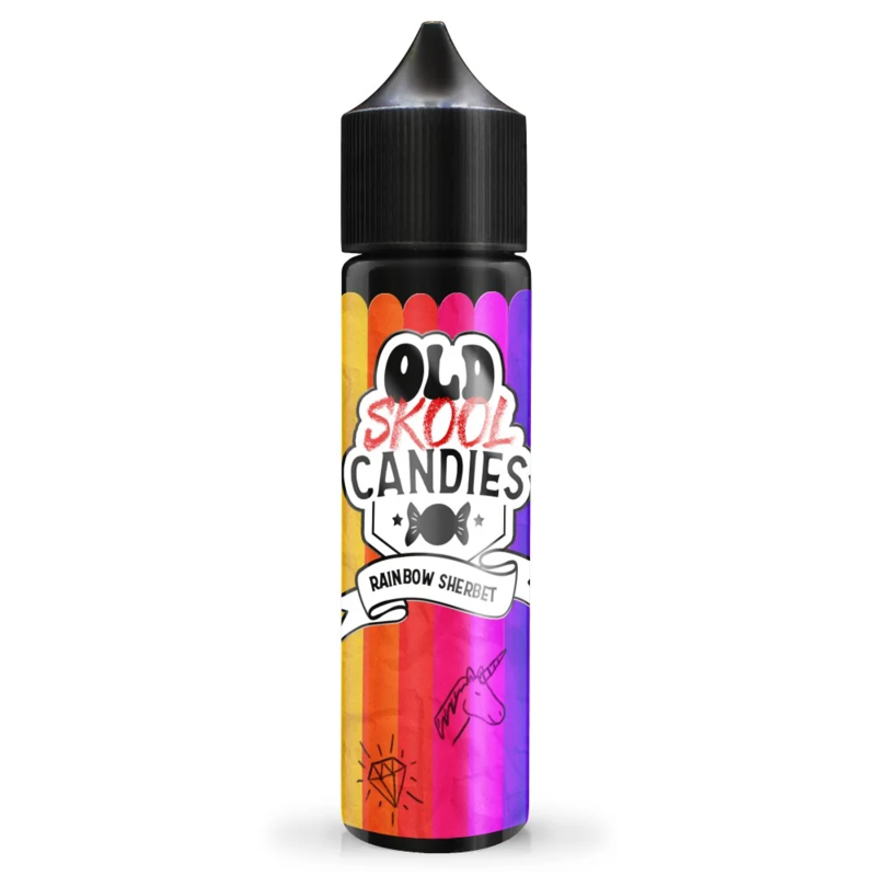 Old Skool Candies: Rainbow Sherbet 0mg 50ml Short ...