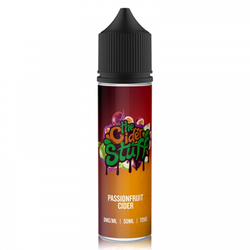 The Cider Stuff Passionfruit Cider 0mg 50ml Short ...