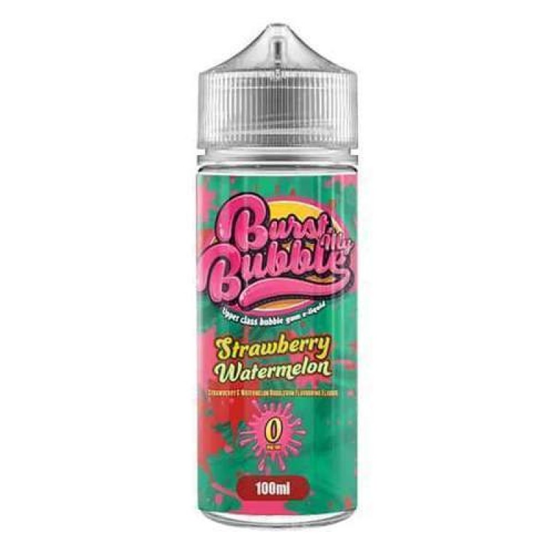 Burst My Bubble Strawberry Watermelon 0mg 100ml Sh...