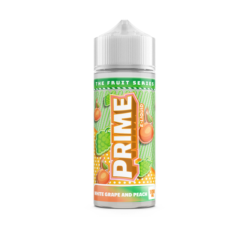 Prime E-Liquids White Grape & Peach 0mg 100ml ...