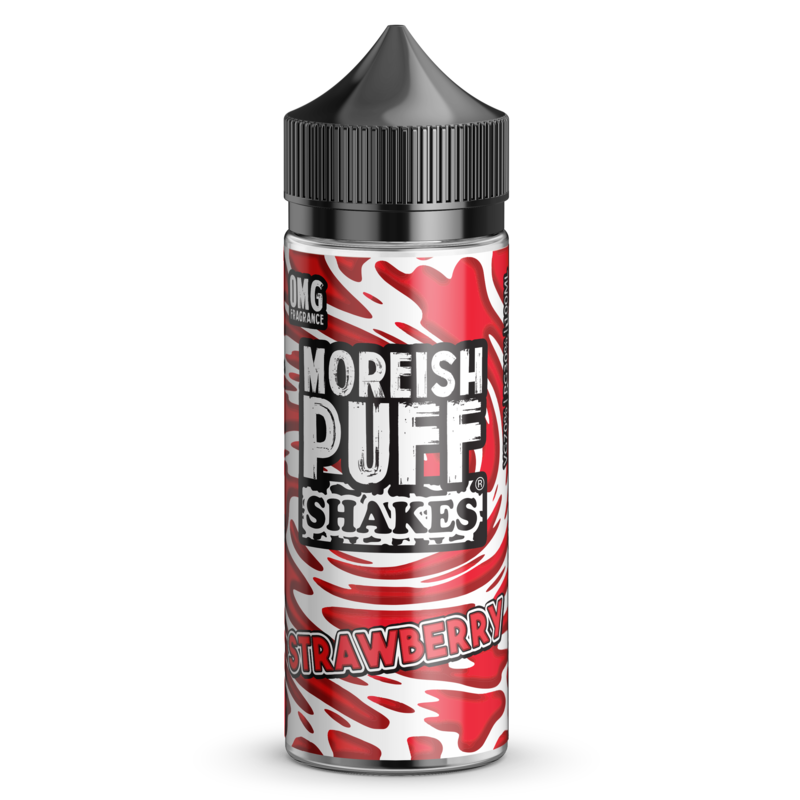 Moreish Puff Shakes Strawberry 0mg 100ml Short Fil...