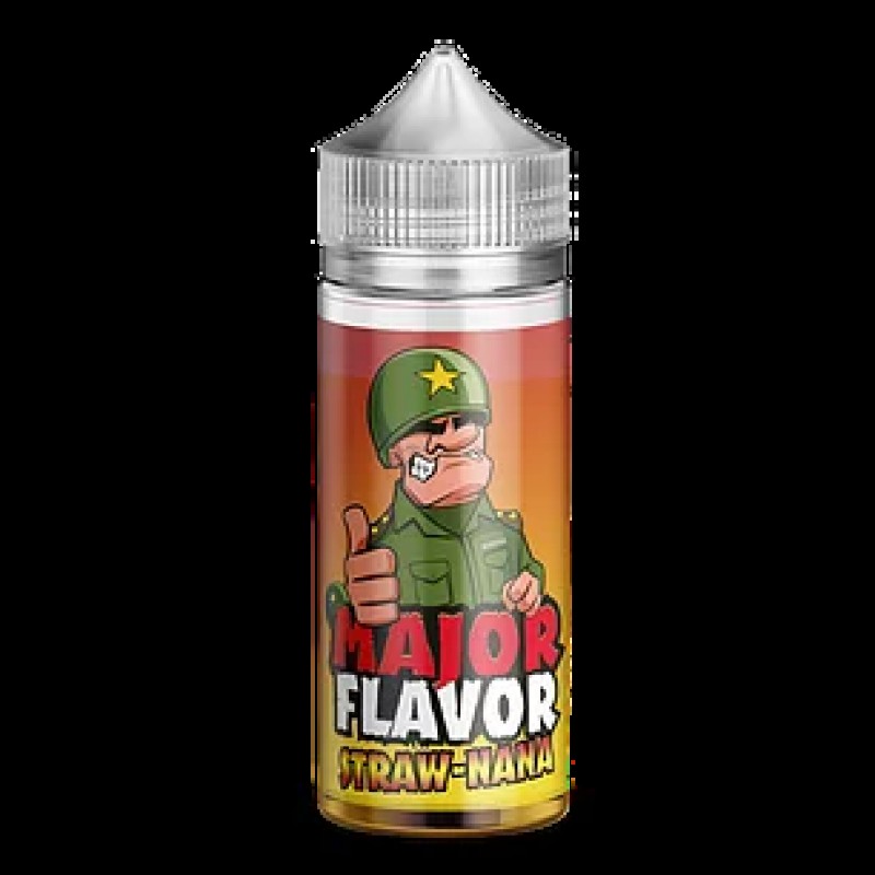 Major Flavour Straw-nana 0mg 100ml Short Fill E-Li...