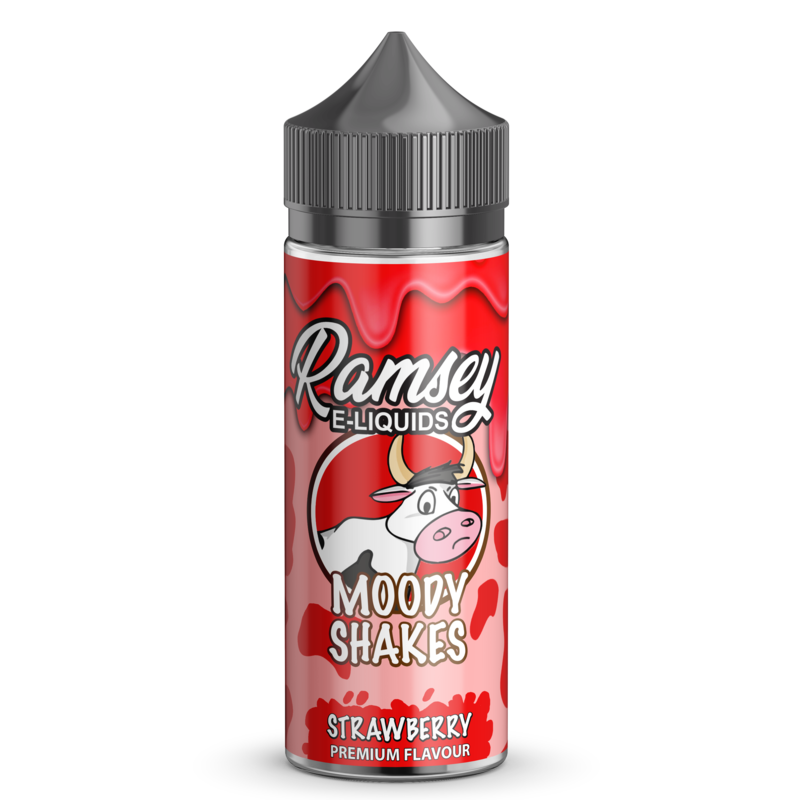 Ramsey E-Liquids Moody Shakes Strawberry 0mg 100ml...