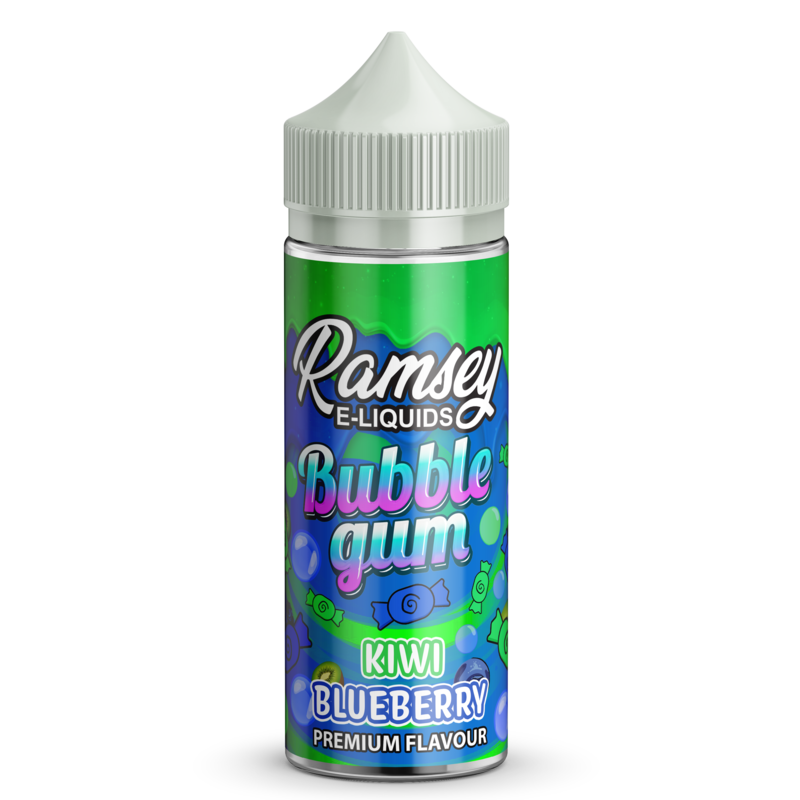 Ramsey E-Liquids Bubblegum Kiwi Blueberry 0mg 100m...