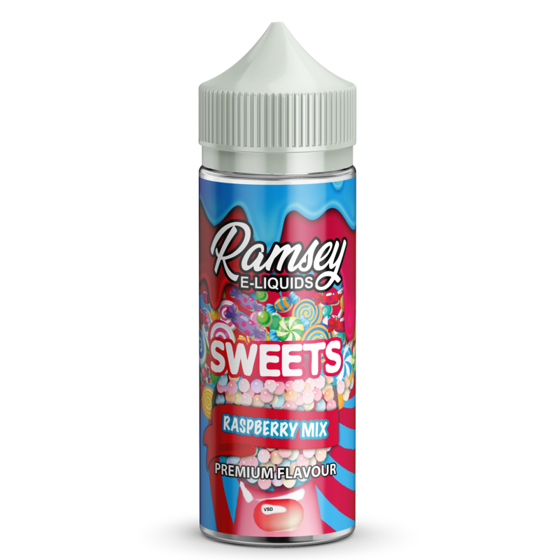 Ramsey E-Liquids Sweets Raspberry Mix 0mg 100ml Sh...