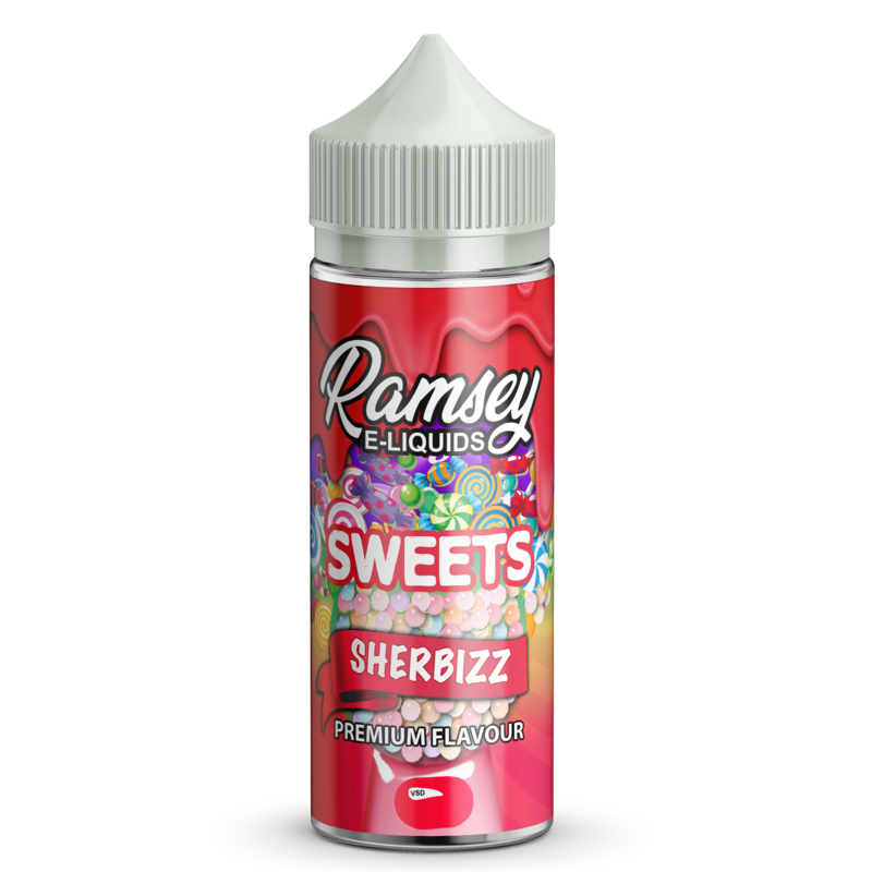 Ramsey E-Liquids Sweets Sherbizz 0mg 100ml Short F...