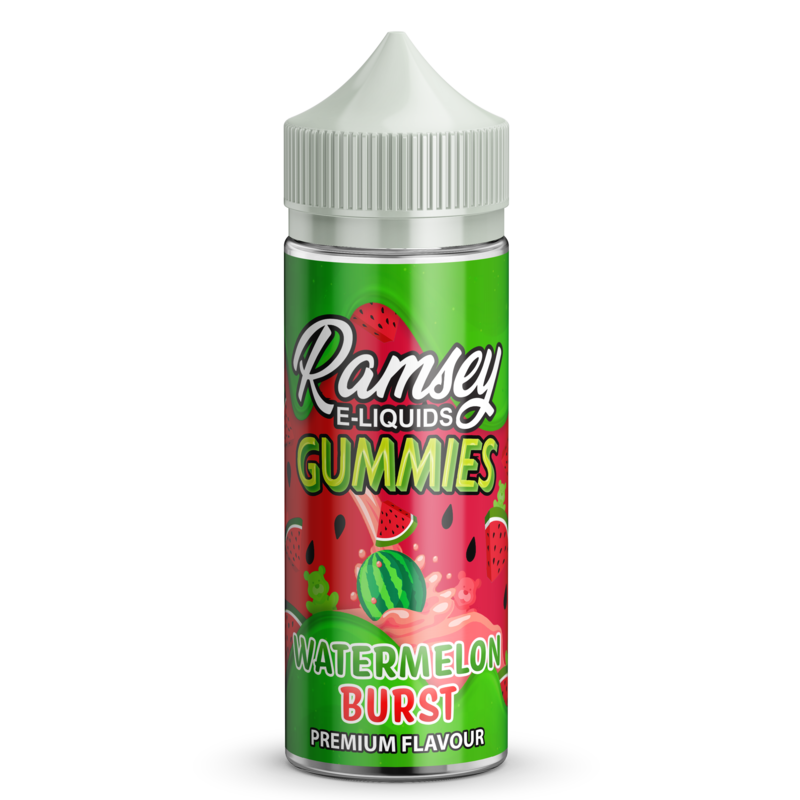 Ramsey E-Liquids Gummies Watermelon Burst 0mg 100m...