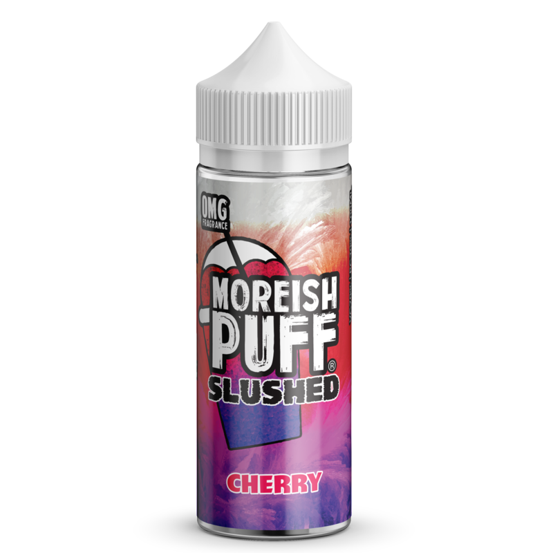 Moreish Puff Slushed Cherry 0mg 100ml Short Fill E...