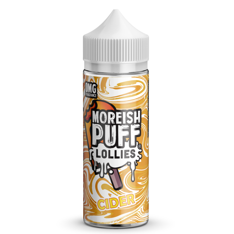 Moreish Puff Lollies Cider 0mg 100ml Short Fill E-...